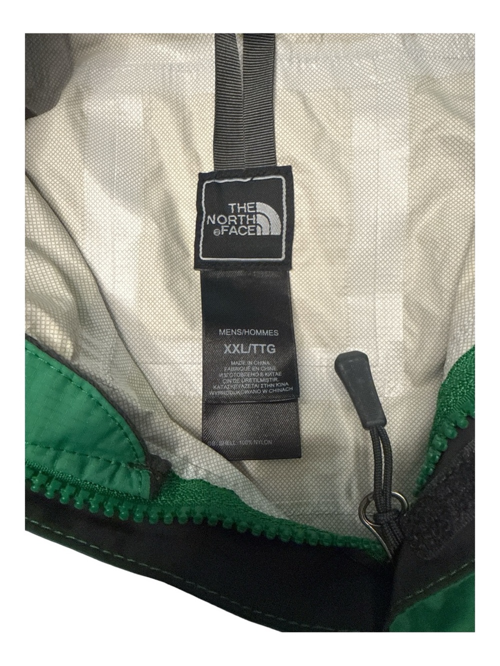 The North Face Men's Hyvent 2.5L Green and Black Hooded Rain Jacket Size  XXL - Picture 3 of 3